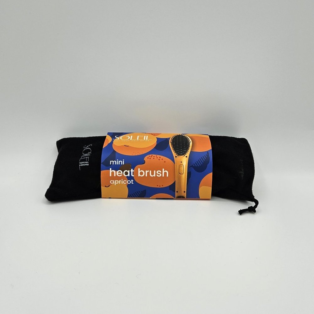SOLEIL Mini Heat Brush in Apricot NEW